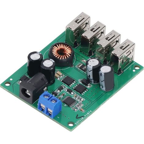 Module de Réduction Tension 5V/5A avec 4 Ports USB et Protection - Conception Large Voltage, Pratique et Fiable (1/5)
