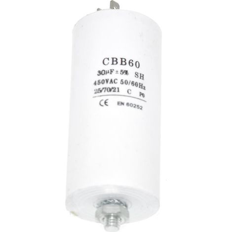 Universal 30uf Microfarad Apparat Motor Start Køre Kondensator- (1/2)