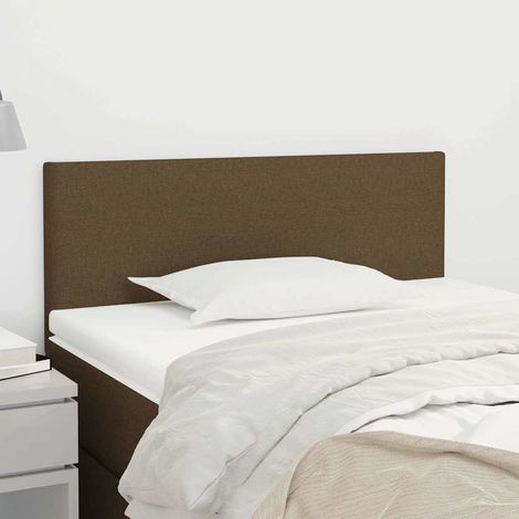 vidaXL Tête de lit Marron Foncé 80x5x78/88 cm Tissu (1/5)
