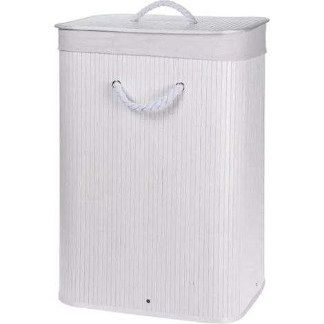 Storage Solutions Cesto de ropa plegable blanco 72 litros