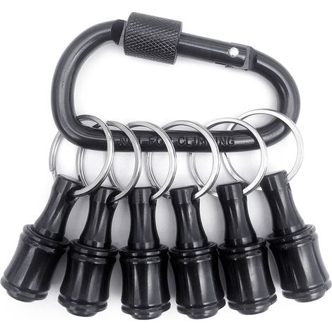 Porte-embout de tournevis à tige hexagonale 1/4", rallonge de mousqueton 37 mm/1,46 pouce (1/5)