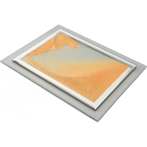 Veilleuse LED en verre avec peinture de sable 3D animée, pour bureau, chambre ou salon. Prise USB 5V. (1/5)