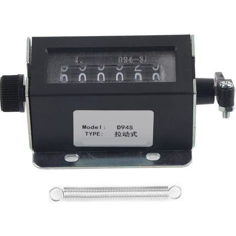 Compteur Mécanique À 6 Chiffres - Plage 0-999999 - Remise À Zéro Rotative - Pour Machines Et Équipements Sportifs - 1 Pièce (1/5)