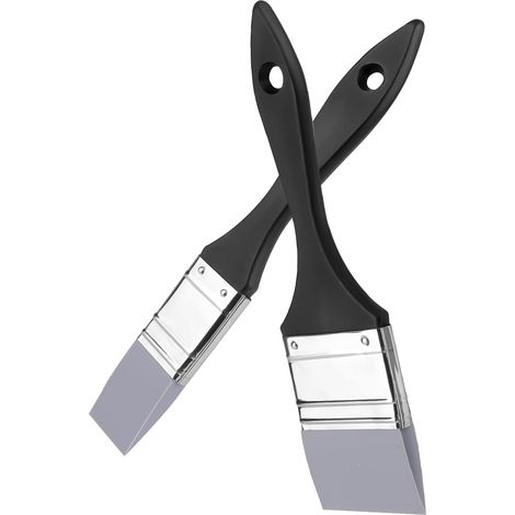 2pcs Pinceaux Silicone, Larges et Étroits Pinceau Plat Large pour l'art Ensembles de Solides Pinceaux pour Peinture Acrylique et Aquarelles (2,54cm, 5,08cm de Largeur) (1/5)