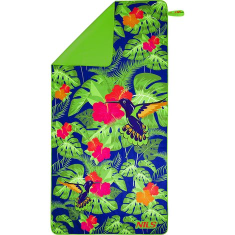 NCR14 Mikrofaserhandtuch Blumen 160x80 cm Nils (1/5)