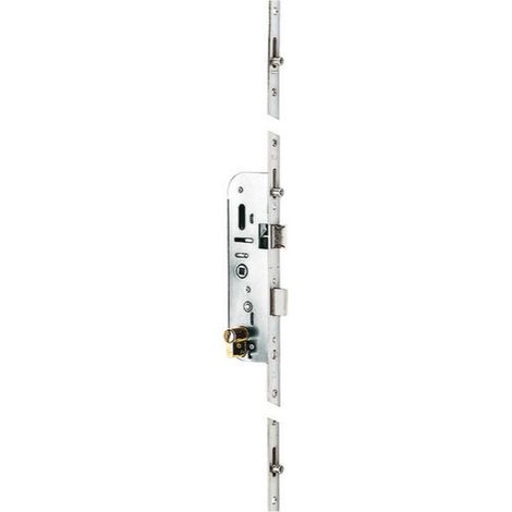 Vachette – Serrure électrique 4 points série 20500 – Pêne dormant 1 tour – Entraxe 70mm – Têtière 18mm – Galets réglables anti-usure