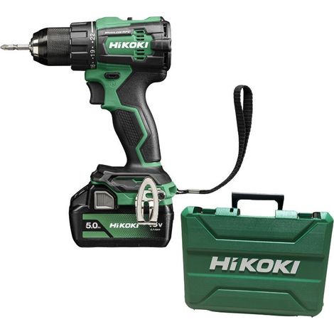 Hikoki (Hitachi) – Perceuse visseuse 18V 5Ah – Moteur Brushless – Couple 70Nm – 2 vitesses – RFC pour sécurité maximale – Mandrin auto-serrant 13mm (1/7)