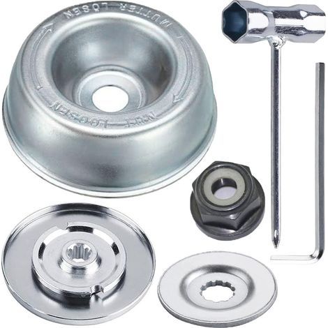Kit d'adaptateur de lame pour tondeuse à gazon pour machines de jardin pour Stihl FS55 FS56 FS81 FS90 FS80 modèles pour Husqvarna pour coupe-bordures universels Kit d'entretien (1/5)