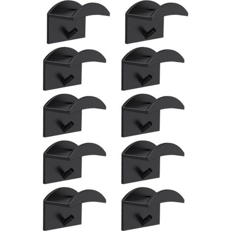 Porte-chapeaux - Lot de 10 - Noir - Porte-chapeaux - Rangement pour chapeaux - Boîte de rangement pour chapeaux - Porte-chapeaux - Boîte de rangement pour chapeaux (1/4)