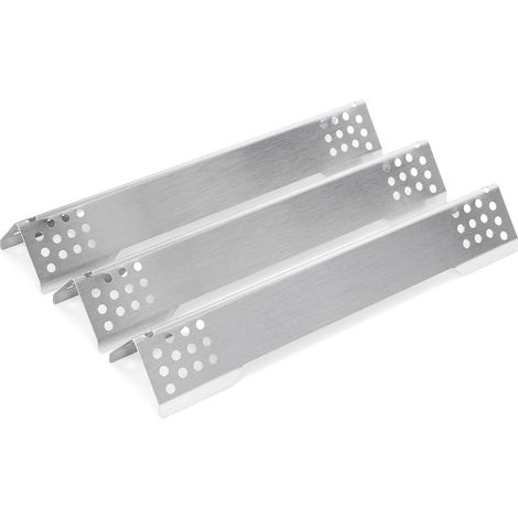 Lot de 3 cache-brûleurs en acier inoxydable de 40,2 cm pour Videro G3, G3-S, G3-S Nero, Vario+, pour Videro G2, G4, G6 et Sansibar (1/5)