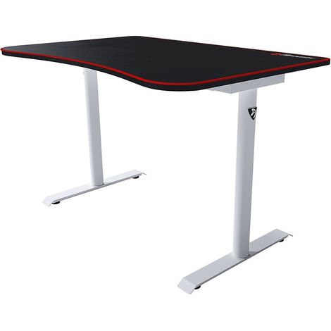 Arozzi Arena Fratello Blanco Escritorio Gaming 114x76cm Altura Fija 72.5cm Superficie Completa Microfibra Alfombrilla Acero (1/4)