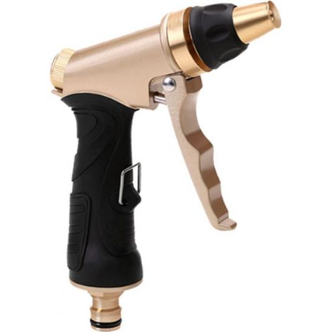 Pistolet de Pulvérisation Pour Tuyau D'arrosage, Buse de Tuyau D'arrosage en Laiton, Robuste et Haute Pression, Pour le Lavage de Voiture, le Bain D'animaux Domestiques, L'arrosage des Plantes (1/5)