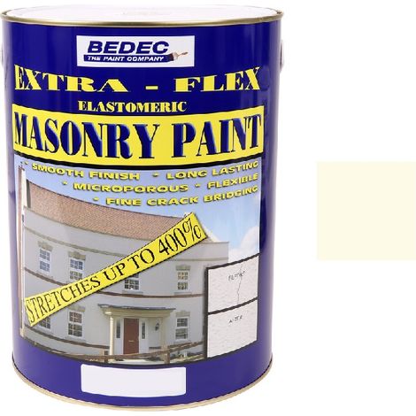 Bedec Extra Flex Masonry Paint - Gardenia - 5 Litre