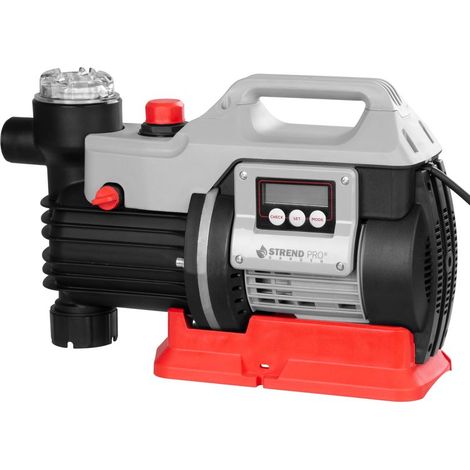 Pumpe Strend Pro Garden HWA850, 850W, für Klarwasser, Gartenpumpe, 3600 l/h, 1 m Kabel, LCD-Display (1/5)