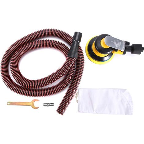 Ortviai Ponceuse Pneumatique 5" 10000 tr/min avec Sac à Poussière – Polisseuse Professionnelle en Métal Robuste (1/5)