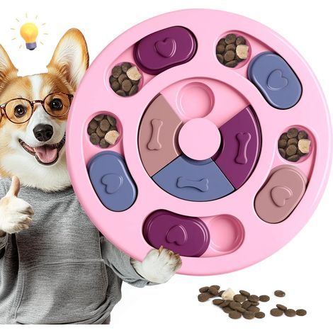 Intelligenzspielzeug für Hunde, interaktives Spielzeug zur Förderung der Intelligenz und Linderung von Ängsten bei Welpen, Beschäftigungsspielzeug zur Verlängerung der Fresszeiten, waschbar und strapa (1/5)