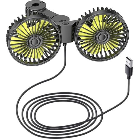 Ventilateur Double Tête 12V Voiture Refroidissement Dossier Siège (1/5)
