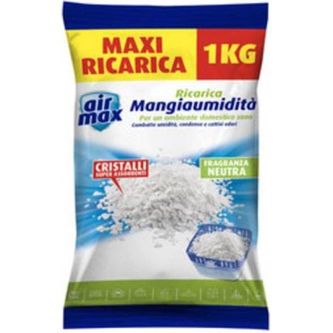 6 x AIRMAX ASSORBIUMIDITA RICAR SALI 1 KG NEUTRI