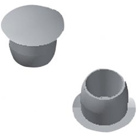Bouchon de diamètre 20mm blanc tête affleurante boîte de 500 - DB20 AF BL