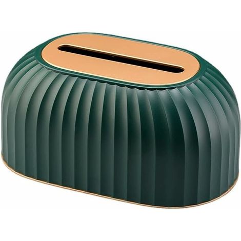 Boîte à mouchoirs de levage de bureau ménage salon salle à manger boîte de rangement de serviettes en papier avec ressort,vert (1/5)