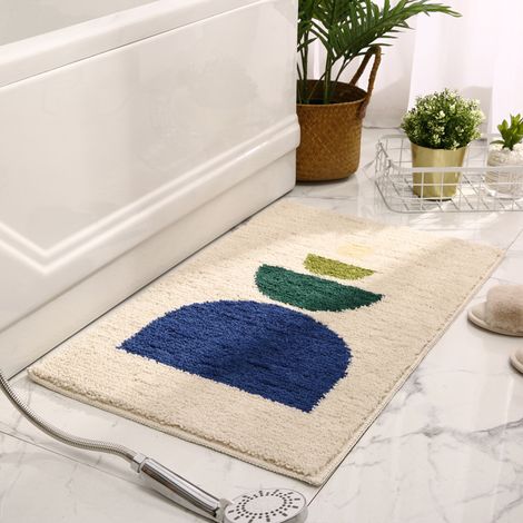 Teppich für den Innenbereich, Fußmatte, Bade-/WC-Eingangsmatte, saugfähige und rutschfeste Bodenmatte