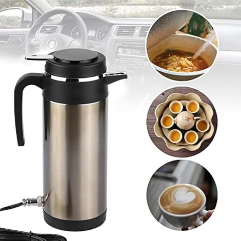 Bouilloire Voiture 12V 1000mL, Voyage Café Sans Attente (1/3)