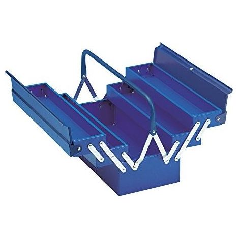 MR Mondial 2005000 Portautensili 5 Scomparti in Lamiera Pesante 43x21x21 cm colore Blu