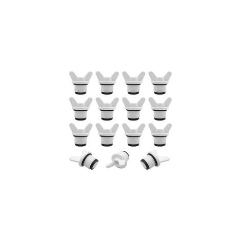 15 Pièces Bouchon Plomberie 1/2" Mâle Filetage extérieur Pipe Hex Bouchon,Bouchons d'obturation,pour Machine à Laver,Lave Vaisselle,robinetterie,plomberie