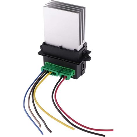 7701048390 7701207718 6441L2 Rrésistance de Ventilateur, Résistance de Ventilateur de Climatisation de Moteur de Chauffage Compatible pour Citroën Renault Megane Scénic Clio Peugeot 207 607 (1/5)