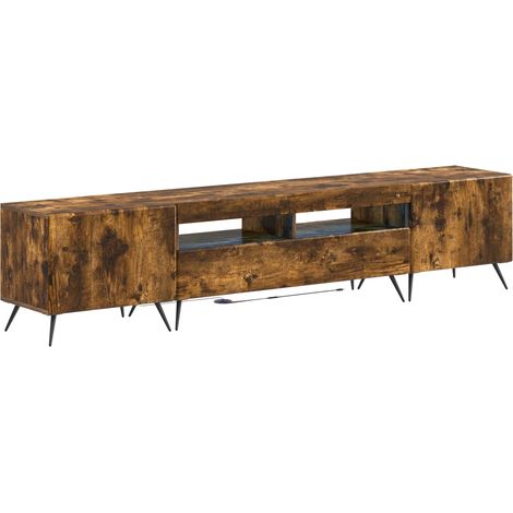 Maison Exclusive - Mobile TV LED a 5 pezzi Rovere Fumo Legno ingegnerizzato (1/5)