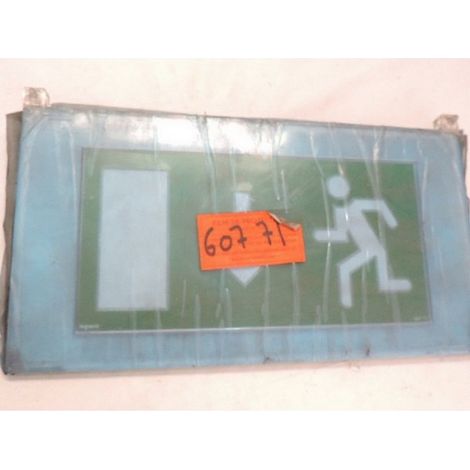 Legrand 060771 - Plexiglas-Beschilderungsplatte mit nach unten gerichtetem Pfeilausgang