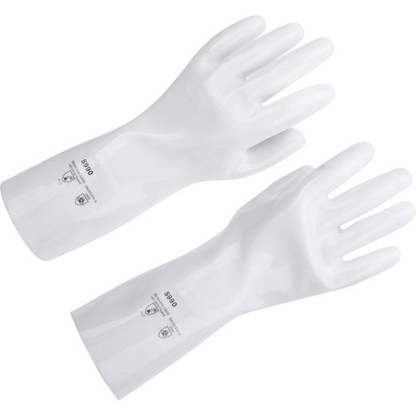 Gant en silicone liquide résistant à la chaleur, imperméable et sans couture avec doublure isolante, universel pour four, micro-ondes et barbecue. Largeur de paume : 8 à 9 cm. (1/5)