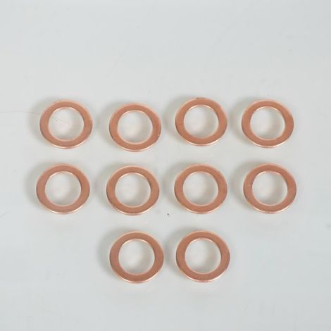 10 Joint plat en cuivre vis bouchon vidange 12x18x1.5mm pour moto