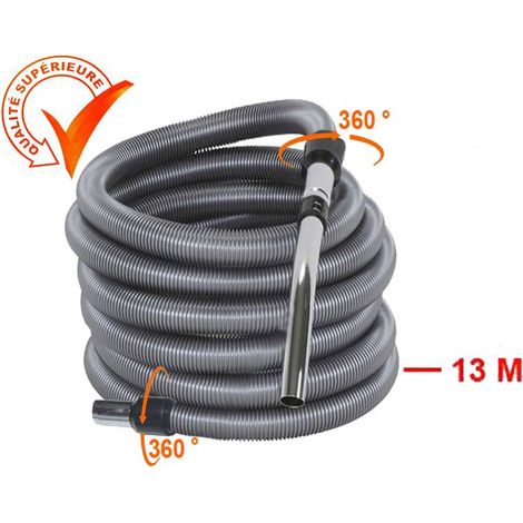 Atepac – Flexible aspiration centralisée 32mm – Longueur 4 à 15m – Compatible avec prises standard – Pour espaces confinés et chantiers humides