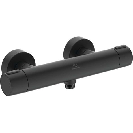 Ideal Standard ALU+ - Thermostat-Brausearmatur, Seide schwarz BD582XG (1/5)