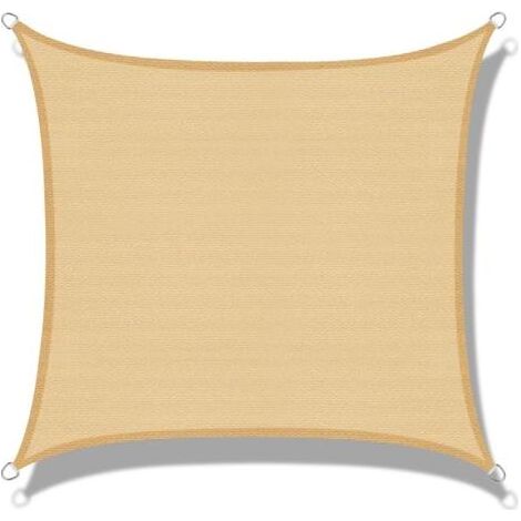 TAISHENGDA - Telo di copertura ombreggiante per patio (HDPE), rettangolare, 3 x 4 m, trasparente, protezione UV, per terrazza, campeggio, giardino, cortile (1/5)