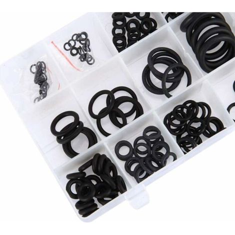 225 Pièces Joint Torique Assortiment Coffret de Rondelles en Caoutchouc Kit Bagues d'étanchéité Pour les Ateliers Personnels et Professionnels, les Services de Garage et de Plomberie 18Tailles-Fei Yu (1/3)