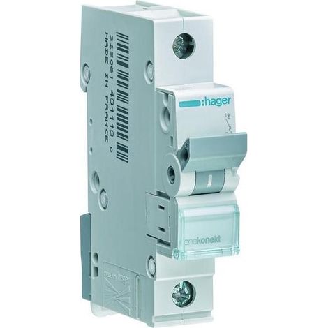 Hager LS-Schalter 1polig 6kA C-6A 1M MCN106 (1/5)