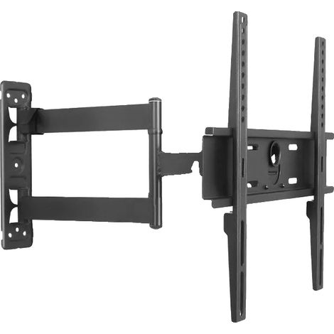 Soporte de pared para TV, compatible con pantallas de 32" a 55", carga máxima 27 kg, VESA 200x200 mm, inclinación de -5º a +5º, distancia a la pared ajustable de 60 a 420 mm. (1/3)