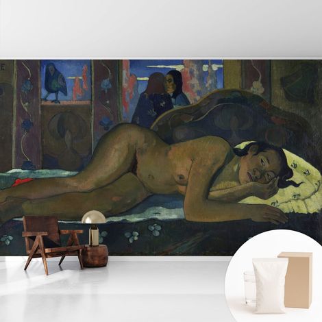 Tapete Vliestapete mit Kleber - Wanddekoration Wohnzimmer - Tapete Schlafzimmer Exotische Ruhe 416x254 cm (1/5)