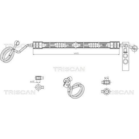 Tuyau hydraulique, direction TRISCAN 8516 29032 AUDI 8D1 422 893 AL