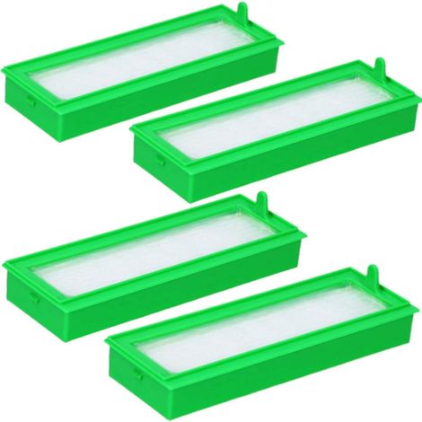 Filtres fins HEPA Vorwerk Kobold VR200 VR300 – 4 filtres pour bac à poussière (1/5)