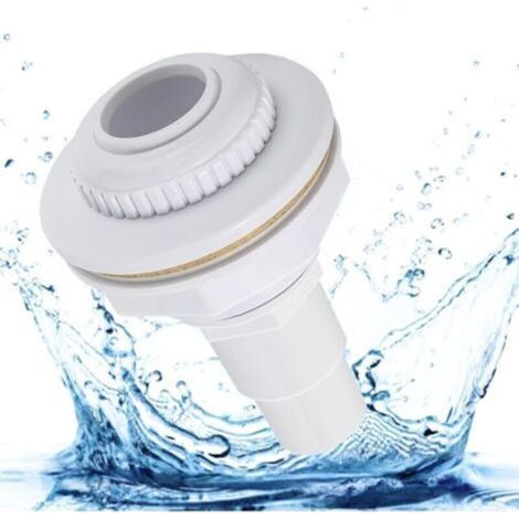 Pool inlet nozzle, steel wall pool inlet nozzle, 38/32 mm inlet nozzle, for standard pool inlet nozzle, adjustable nozzle head FLITI (1/4)