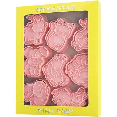 Emporte-pièce Animaux De Ferme - En Plastique PP Alimentaire - Pour Biscuits Gâteaux Et Pâtisseries - 8 Pièces (1/5)
