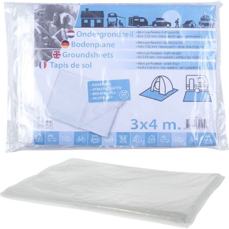 Films Grondzeil 3x4 m Transparent