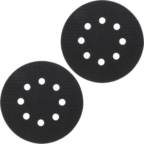 2 pezzi 125 mm 8 fori interfaccia morbida supporto adesivo per levigatrice pneumatica ed elettrica lucidatrice autoaspirante e levigatrice