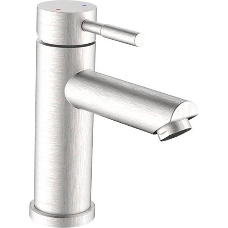 Miscelatore per lavabo in acciaio spazzolato - Serie Antea (1/5)