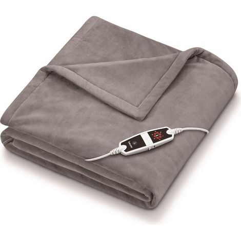 Beurer HD 150 XXL Termocoperta Elettrica Extra Morbida 6 Livelli di Temperatura Regolabili Grigio (1/2)