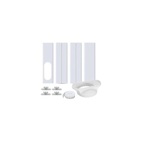 Kit de fenêtre de climatiseur portable, joint de fenêtre universel 2 en 1 pour tuyau d'échappement de 13 cm et sèche-linge, kit de joint d'étanchéité de fenêtre A/C mobile (1/5)