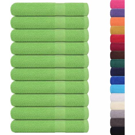 Serviettes FROGN 10 pcs vert pomme 100x200 cm 360 g/m²